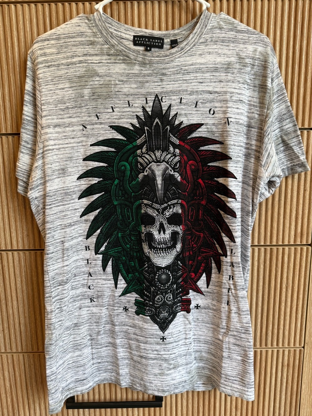 Grey Black Label Affliction T-shirt